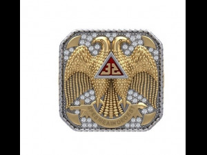 Masonic Ring Model 3D