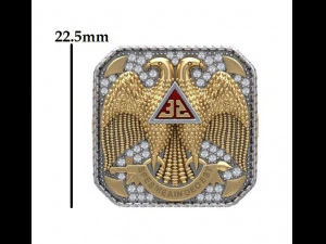 Masonic Ring 3D Model