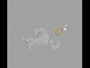 Johnny Bravo Pandent 3D Model