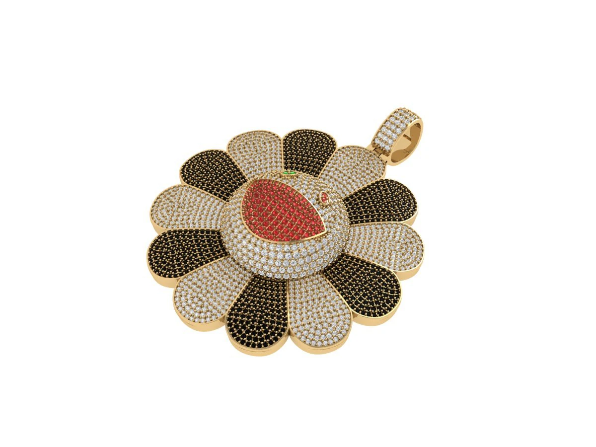 Takashi Murakami FlowerPendant 3D Model .c4d .max .obj .3ds .fbx .stl .blend 