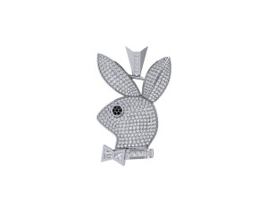 Simulated Diamond Playboy Pendant 3D 模型