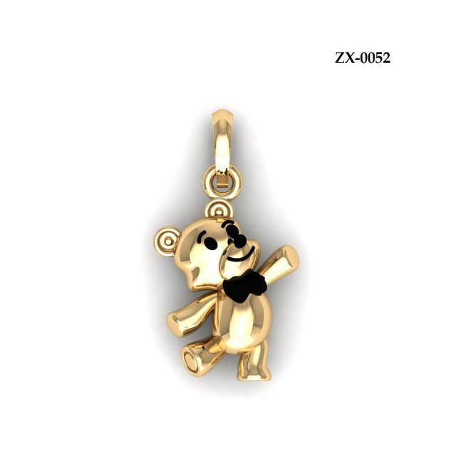 Teddy Bear Pendant 3D 모델 .c4d .max .obj .3ds .fbx .stl .blend 