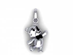Teddy Bear Pendant 3D 모델