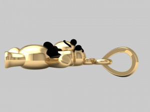 Teddy Bear Pendant 3D 모델