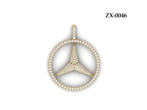 Mercedes Pendant 3D Model