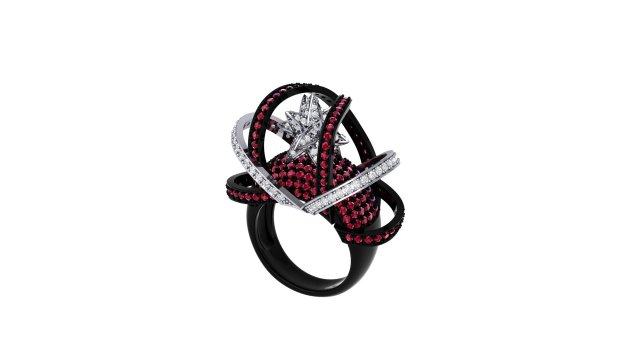Wedding ART Deco Ring 3Dモデル .c4d .max .obj .3ds .fbx .stl .blend 