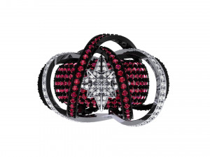 Wedding ART Deco Ring 3Dモデル
