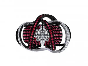 Wedding ART Deco Ring 3D Model