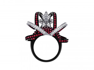 Wedding ART Deco Ring 3Dモデル