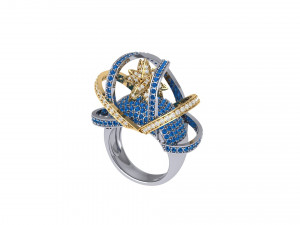 Wedding ART Deco Ring 3Dモデル