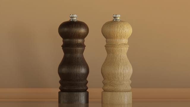 Salt and Pepper Grinders 3Dモデル .c4d .max .obj .3ds .fbx .stl .blend 