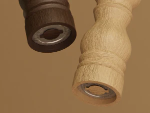 Salt and Pepper Grinders 3D Model