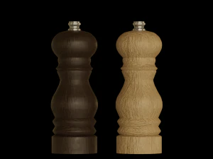 Salt and Pepper Grinders 3D Model
