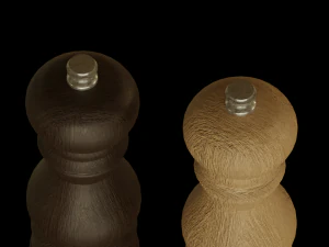 Salt and Pepper Grinders 3D Model