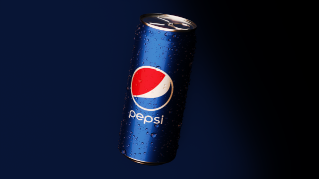 Pepsi Can with Droplet Generator 3D Model .c4d .max .obj .3ds .fbx .stl .blend 