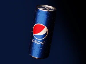Lattina Pepsi con generatore di goccioline Modello 3D