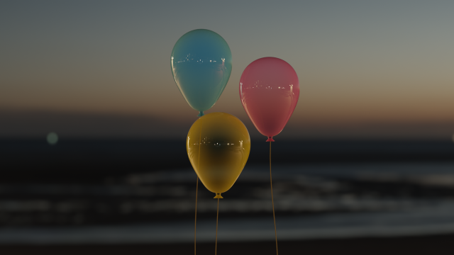 3 Balloons 3D 模型 .c4d .max .obj .3ds .fbx .stl .blend