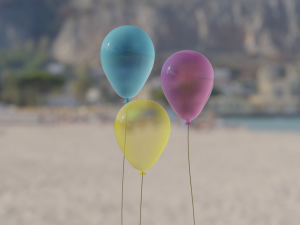 3 Balloons 3D 模型