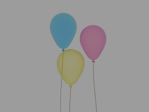 3 Balloons 3D 模型