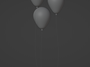 3 Balloons 3D 模型