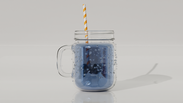 Drink Jar with Droplet Generator 3D-Modell .c4d .max .obj .3ds .fbx .stl .blend 