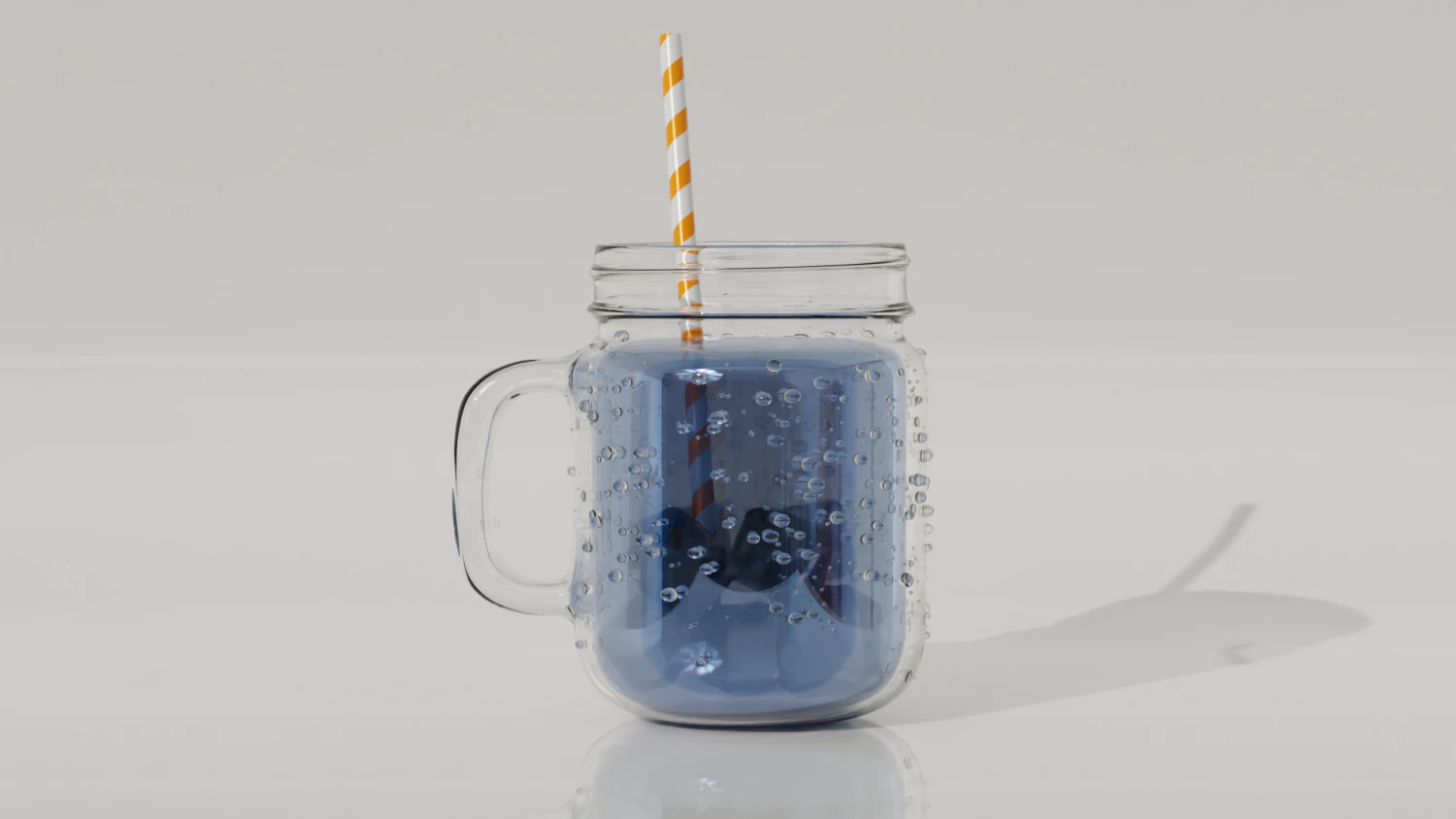 Drink Jar with Droplet Generator 3D Model .c4d .max .obj .3ds .fbx .stl .blend 