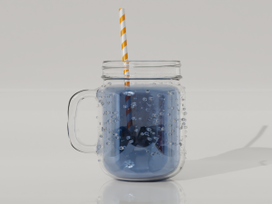 Drink Jar with Droplet Generator Model 3D