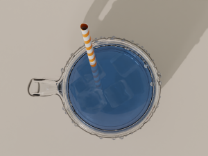 Drink Jar with Droplet Generator 3D-Modell