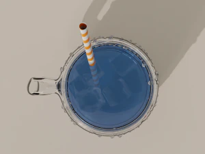 Drink Jar with Droplet Generator 3D Model