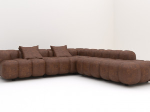 Cozy sofa L-shaped Modelo 3D