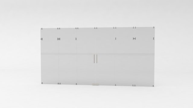 Large glass door Modèle 3D .c4d .max .obj .3ds .fbx .stl .blend 