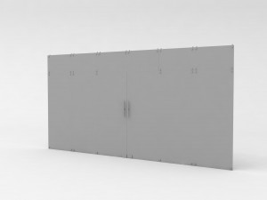 Large glass door Modèle 3D