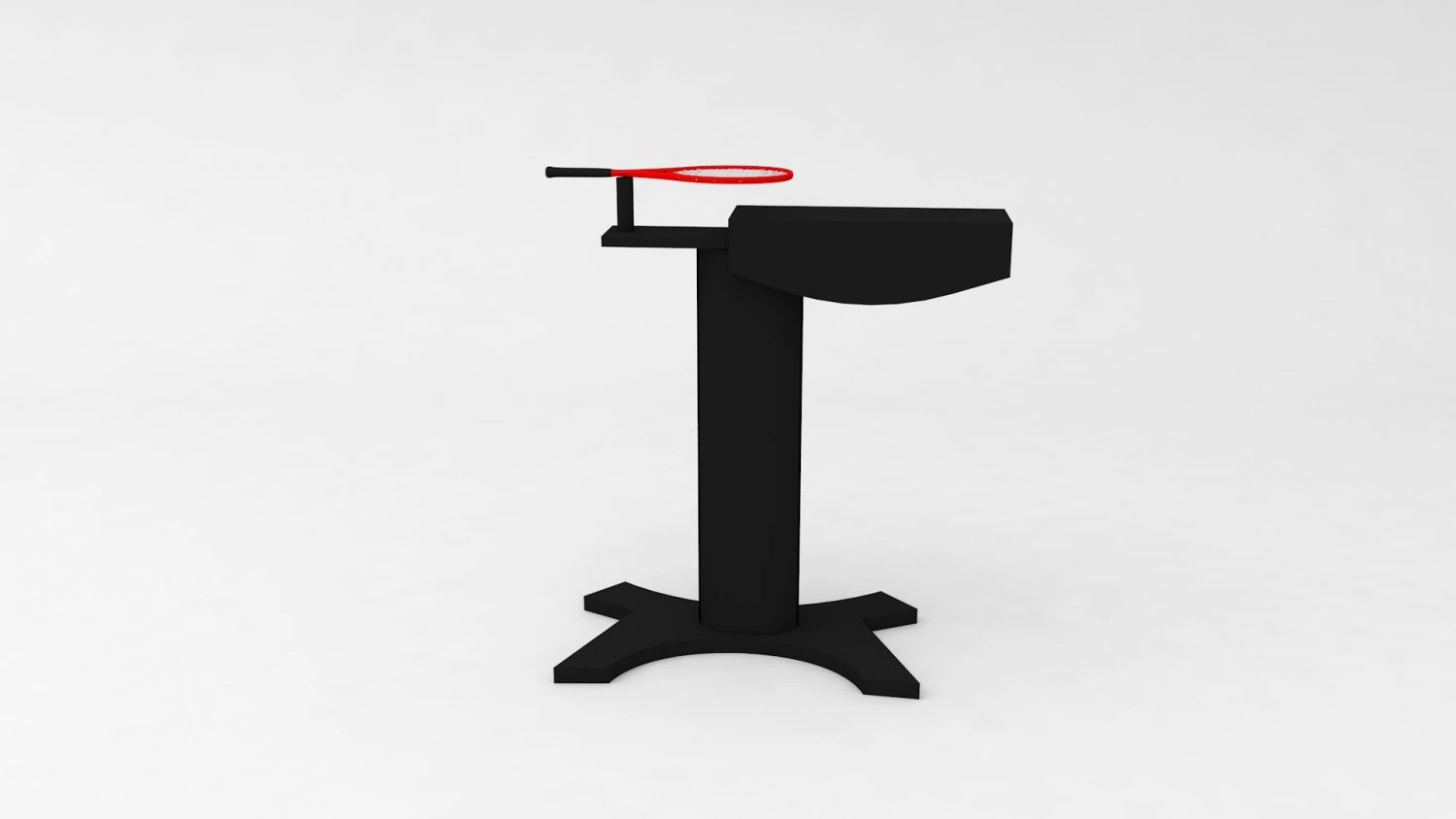 Racket holder 3D Model .c4d .max .obj .3ds .fbx .stl .blend 