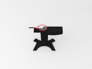Racket holder Modello 3D