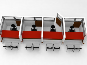 Cubicles Model 3D