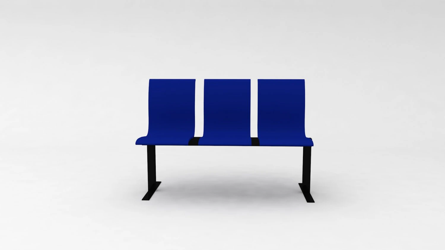 Sillas de espera 3D Model .c4d .max .obj .3ds .fbx .stl .blend