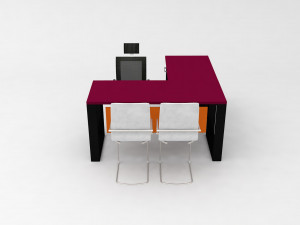 Office desk 3D मॉडल
