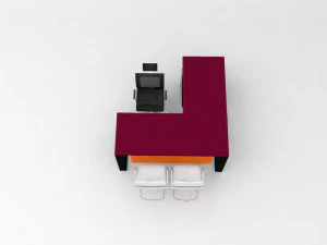 Office desk 3D Model