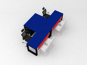 Large desk Model 3D
