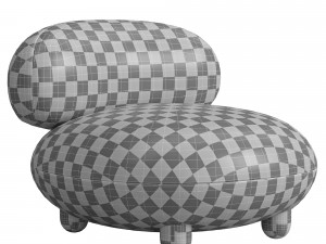 Flock Lounge Chair By Noom Model 3D