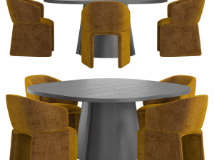 ICARUS chair And ALTER Table by Linteloo 3D Model