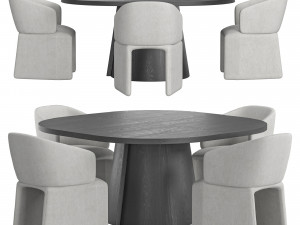 ICARUS chair And ALTER Table by Linteloo 3D Model