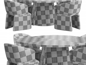 ICARUS chair And ALTER Table by Linteloo 3D Model