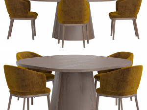 ICARUS chair And ALTER Table by Linteloo 3D मॉडल