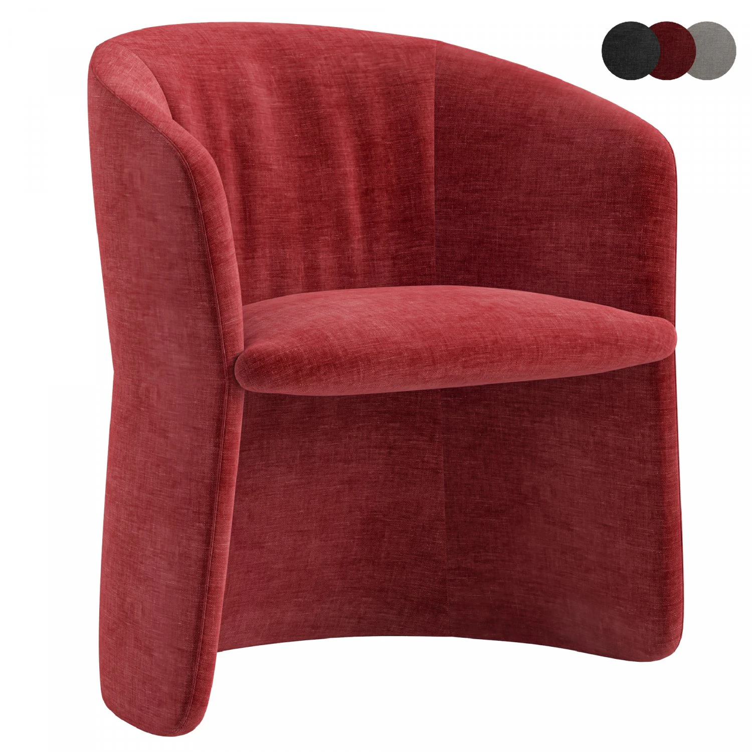 Janette chair by GallottiRadice 3D Model .c4d .max .obj .3ds .fbx .stl .blend 