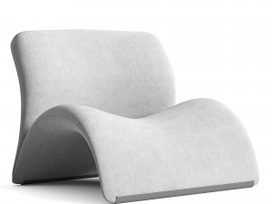 Modern Nordic Sweet Lip Lounge Chair 3D 模型