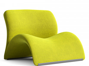 Modern Nordic Sweet Lip Lounge Chair 3D 模型