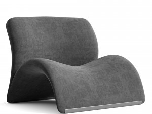 Modern Nordic Sweet Lip Lounge Chair 3D 模型