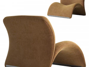 Modern Nordic Sweet Lip Lounge Chair 3D Model