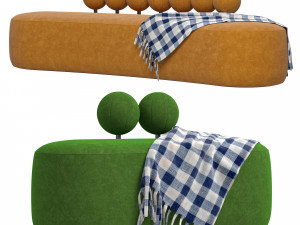 AGO Armchair and Sofa 3Dモデル
